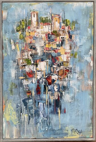 French Port by Mona Berga, Painting for Sale on Select
