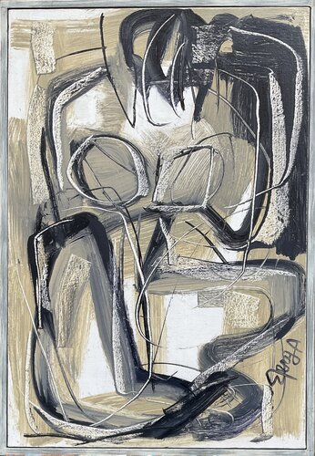 Thinking Picasso by Mona Berga, Painting for Sale on Select