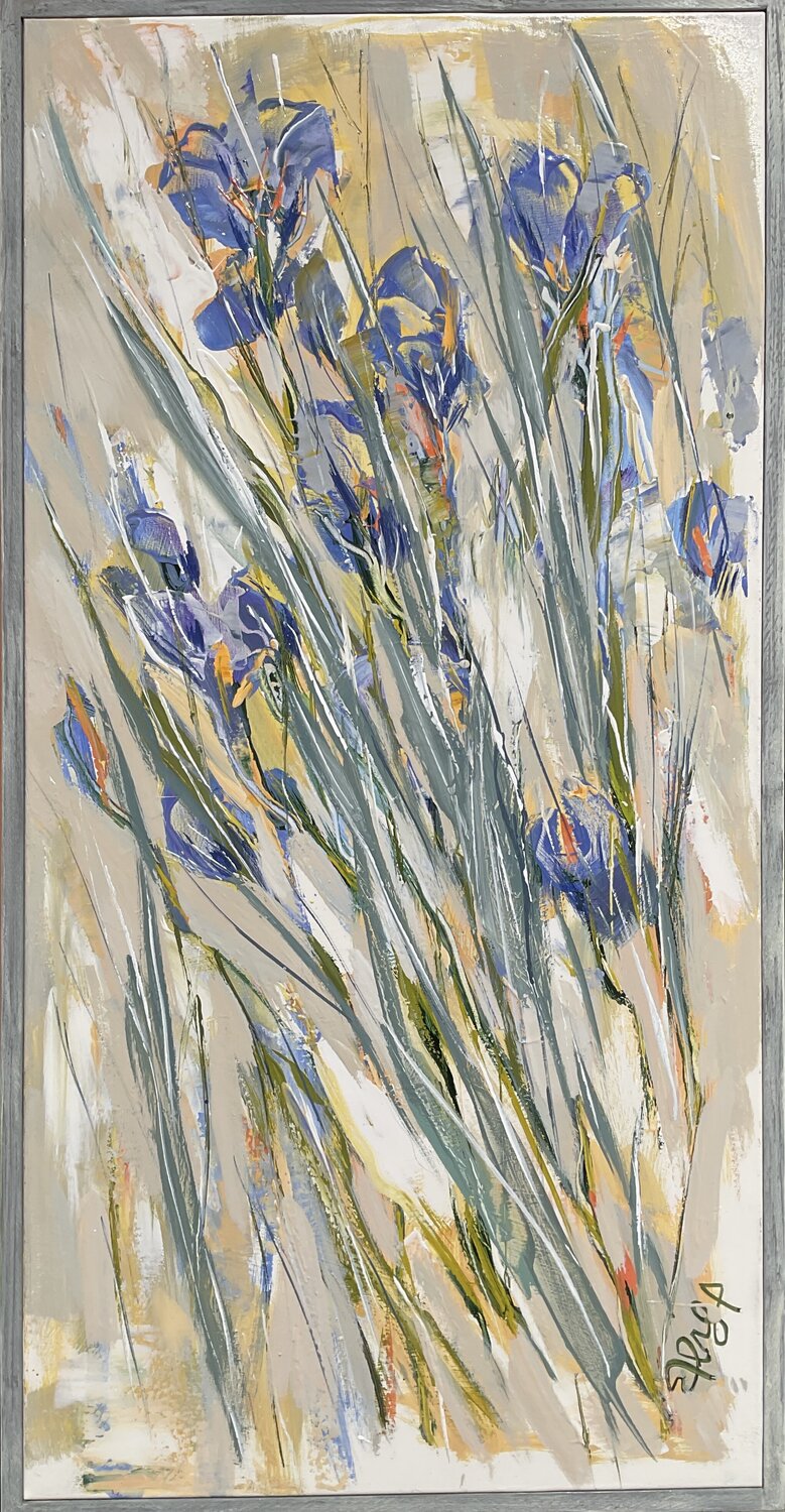Iris de Van Gogh Mona Berga Original painting for sale