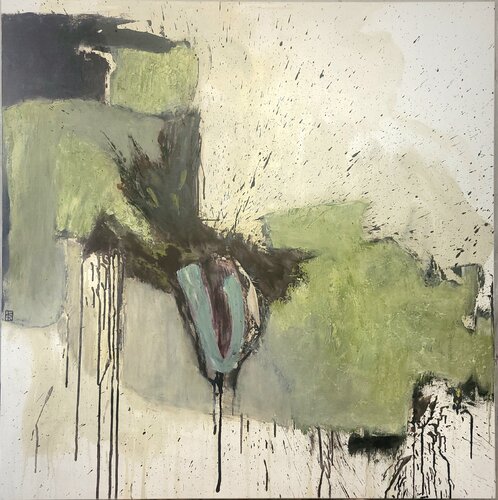 En la fisura del tiempo by Hélène Rooryck, Painting for Sale on Select