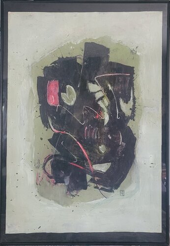 Pulso oscuro by Hélène Rooryck, Painting for Sale on Select
