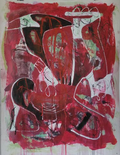 Fuerzas cruzadas by Hélène Rooryck, Painting for Sale on Select