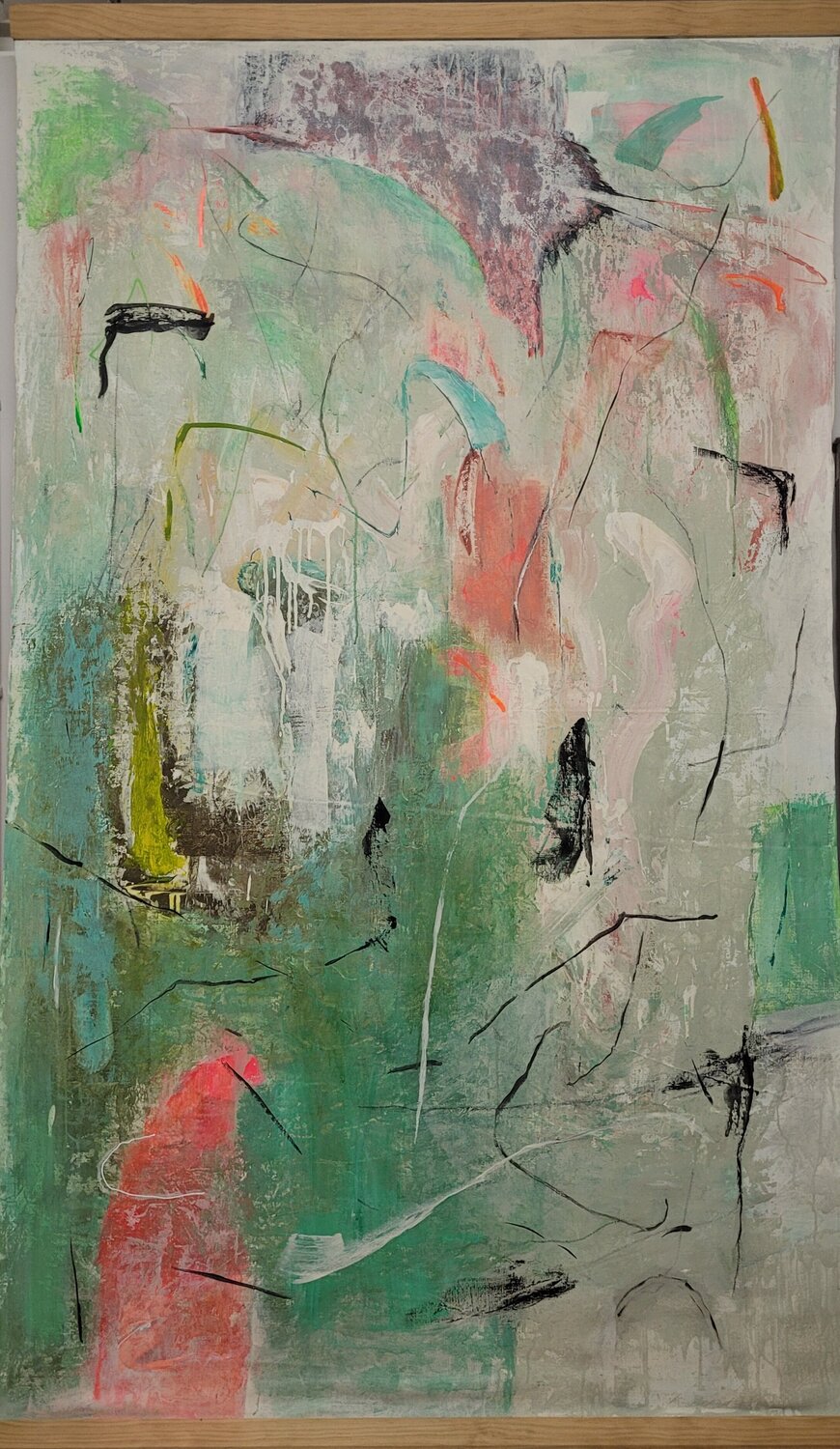 Vuelo de golondrinas Hélène Rooryck Original painting for sale