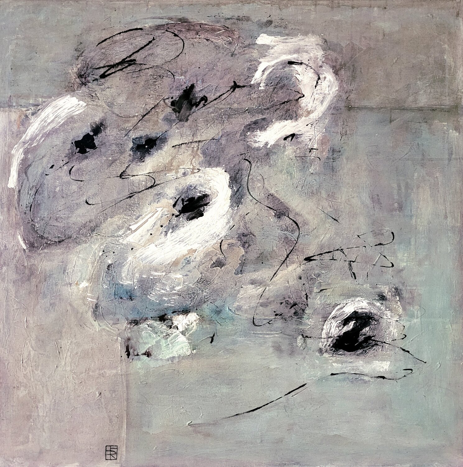 Suspension del Silencio Hélène Rooryck Original painting for sale