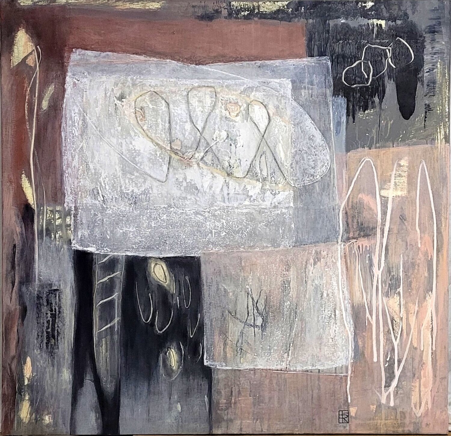 Ecos de la Tierra dormida Hélène Rooryck Original painting for sale