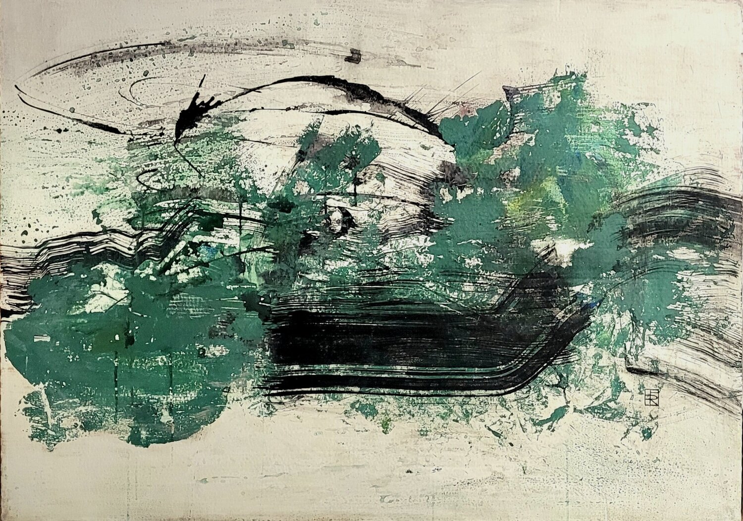 Flash Tide Hélène Rooryck Original painting for sale
