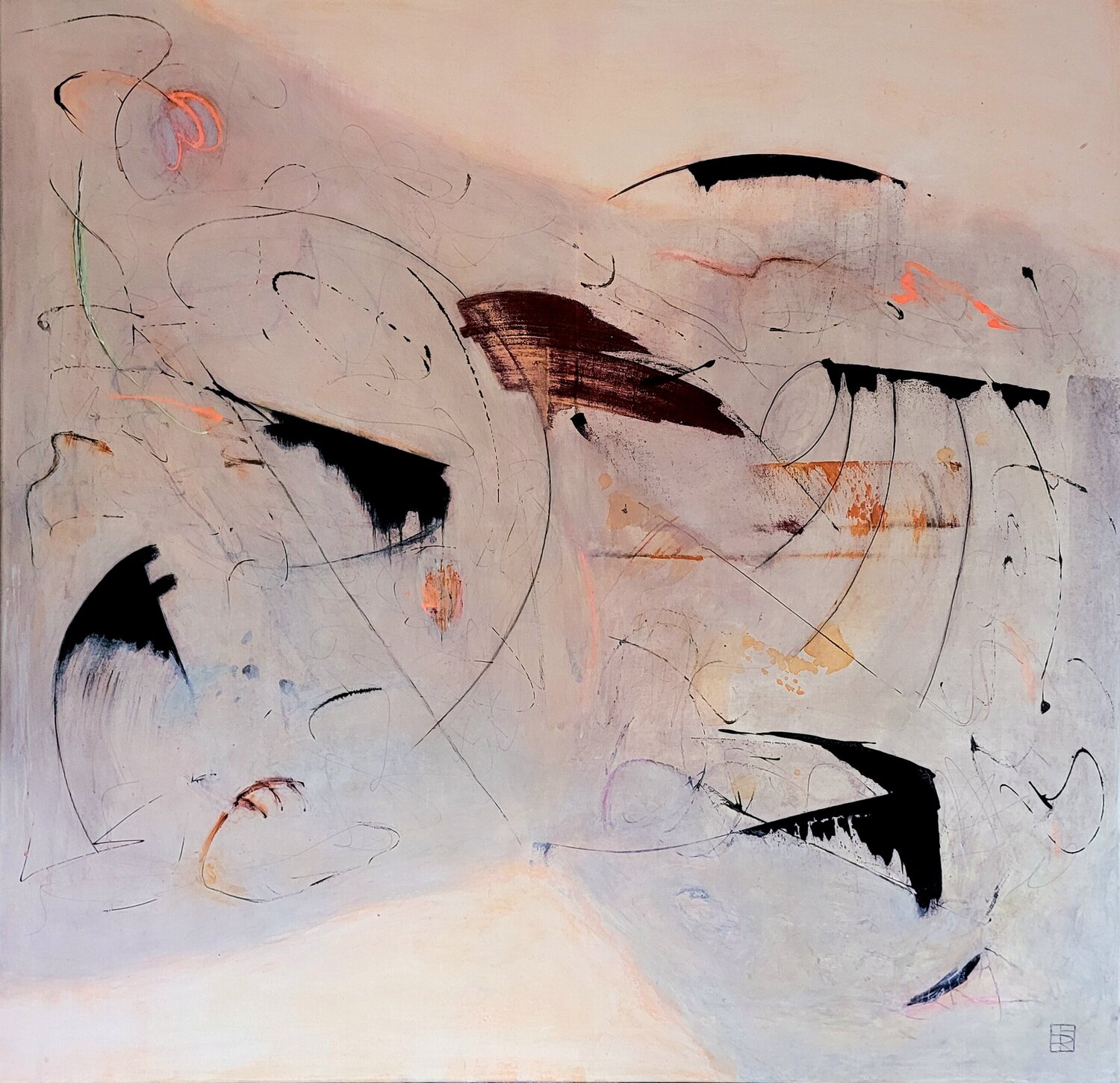 Entre el Vacio y la Materia Hélène Rooryck Original painting for sale