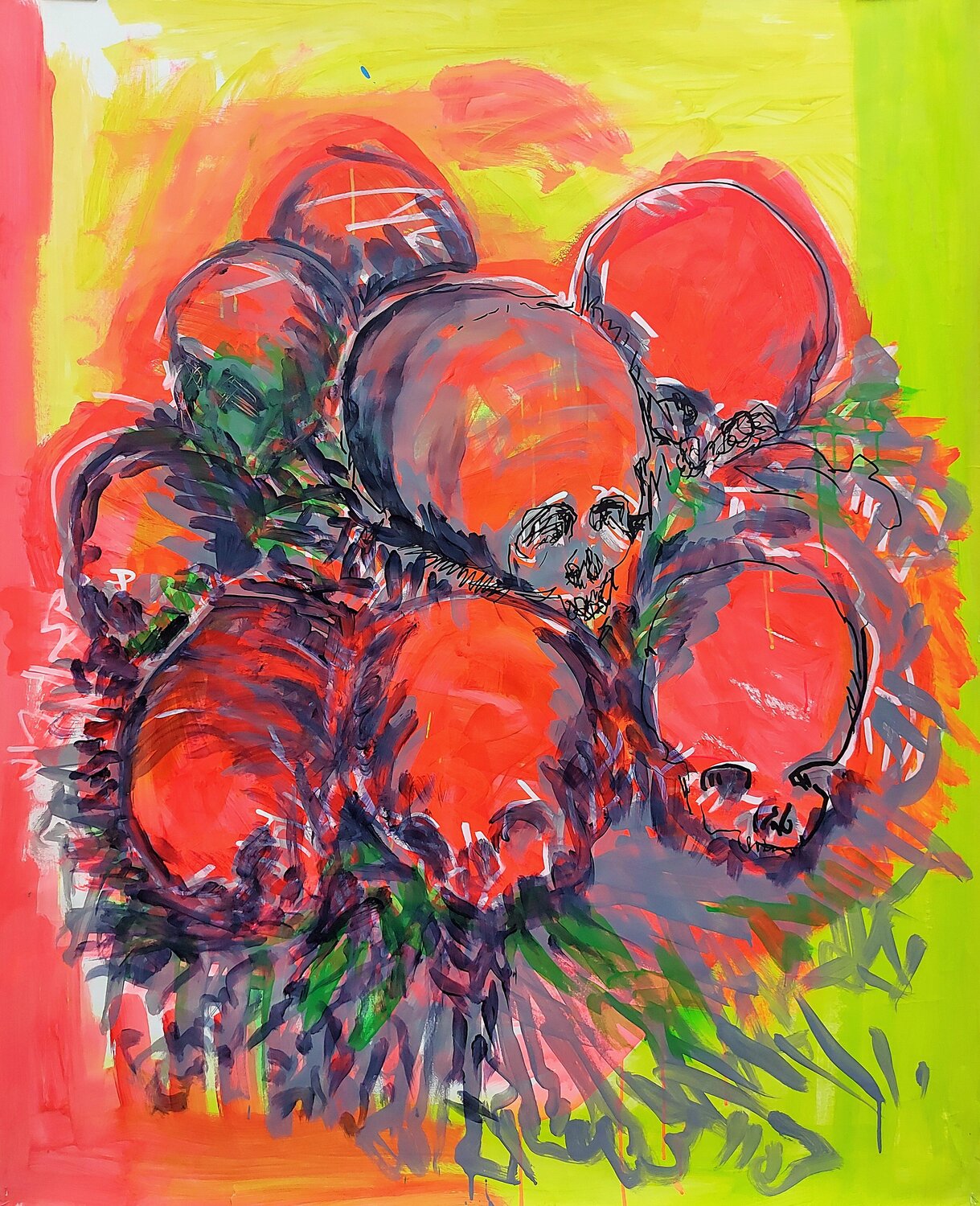 Vanité rose Baptiste Laurent Original painting for sale