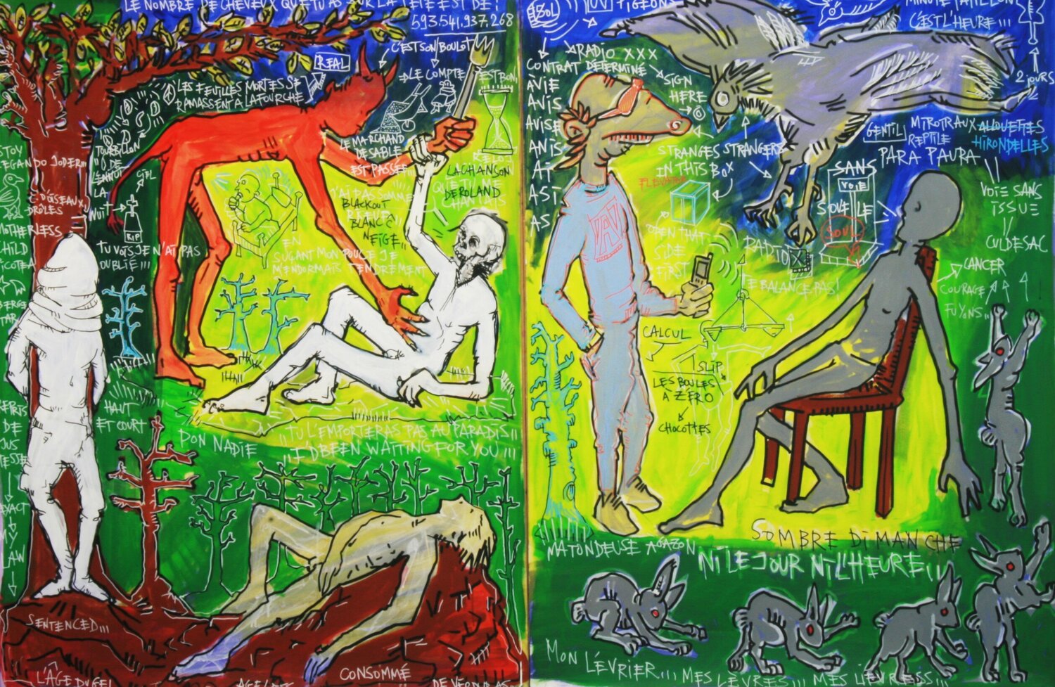 Ni le jour, ni l'heure Baptiste Laurent Original painting for sale
