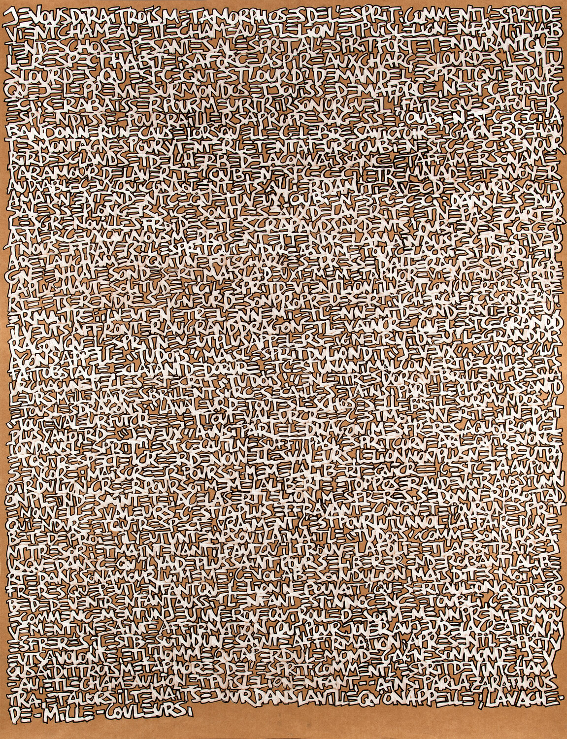 Les trois métamorphoses de l'homme Baptiste Laurent Drawing for sale