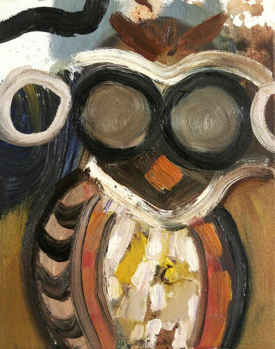 Burrowing Owl by David Sheldon, Painting for Sale on Select
