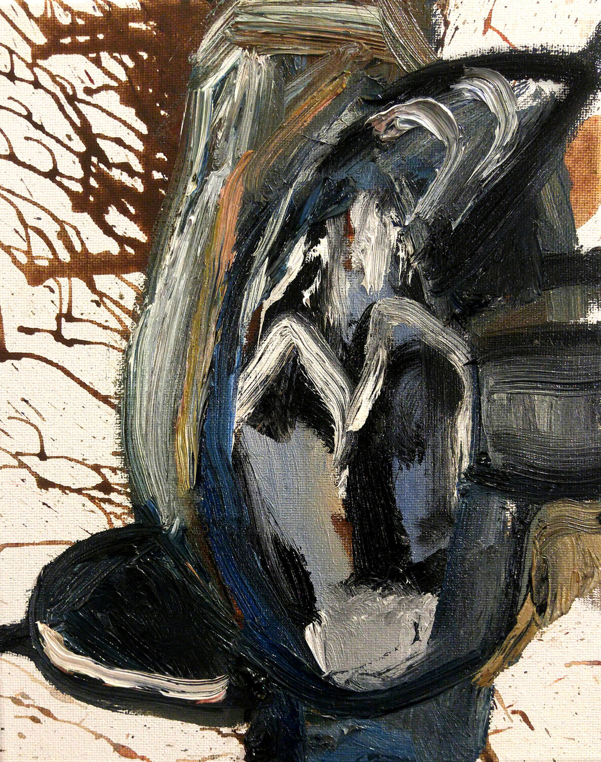 White-breasted Nuthatch David Sheldon Original painting for sale