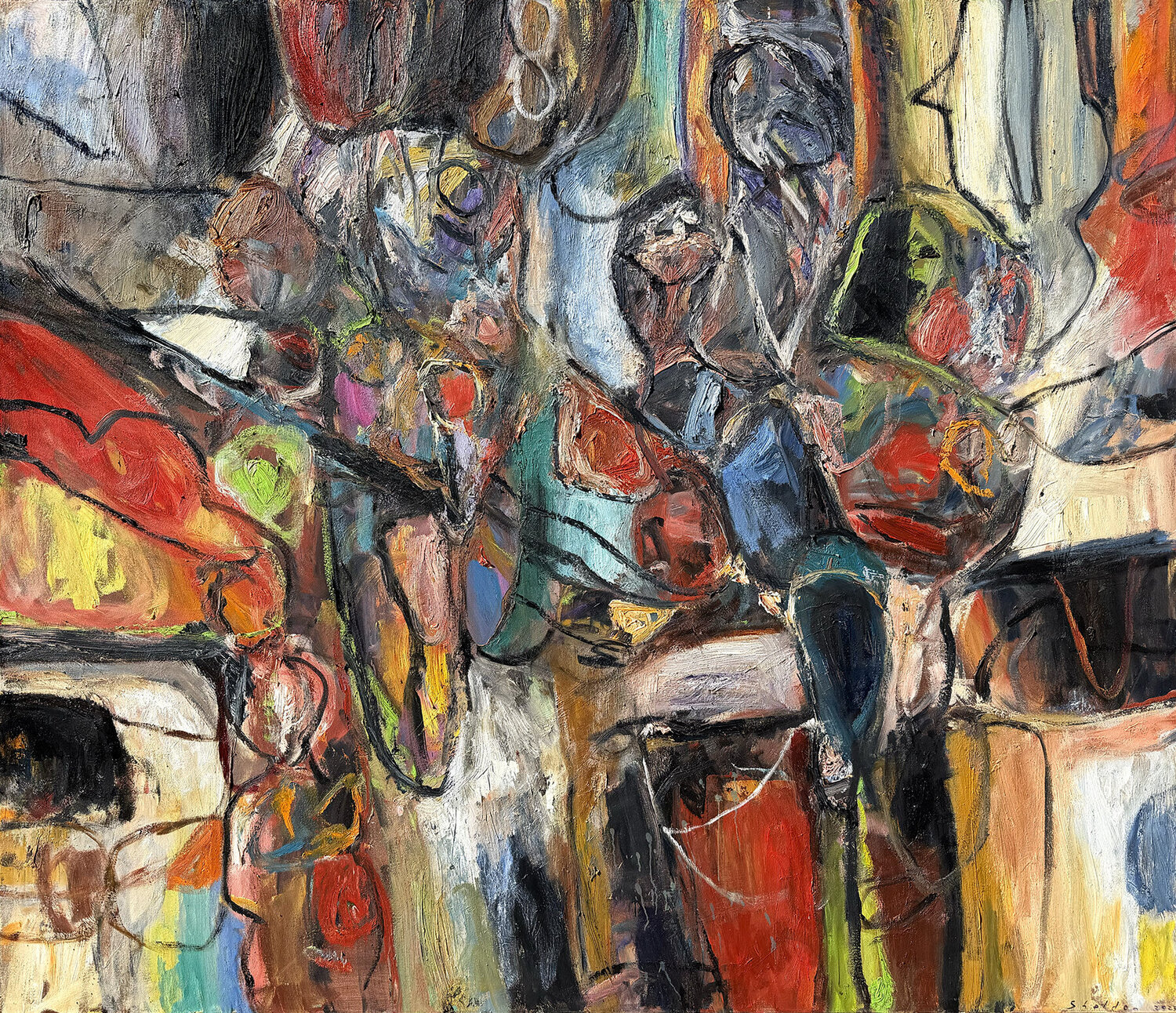 Annihilation David Sheldon Original painting for sale
