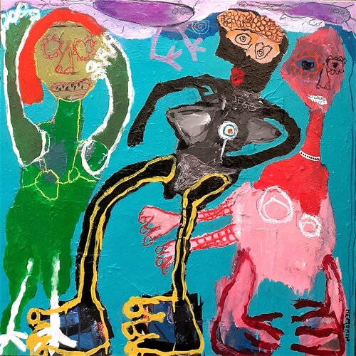 Ne perd pas pied by Ronnie NEMORIN, Painting for Sale on Select