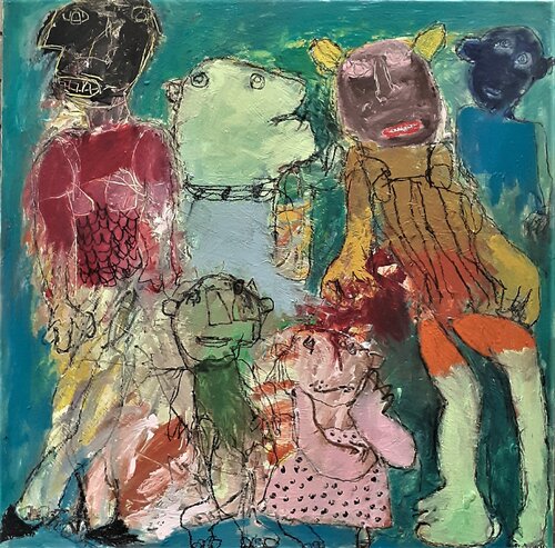 Les âmes glorieuses by Ronnie NEMORIN, Painting for Sale on Select