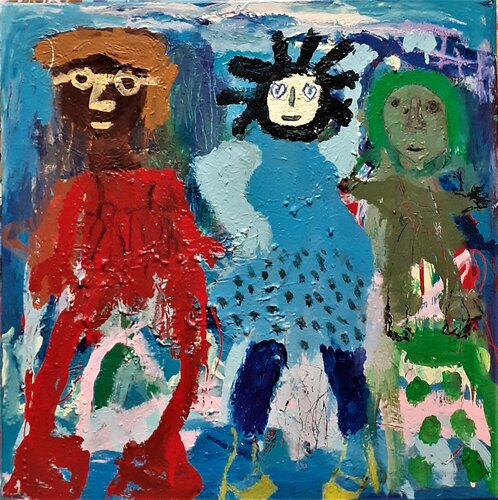 Festoyons son arrivée by Ronnie NEMORIN, Painting for Sale on Select