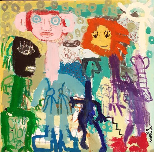 La paix , c 'est la vie  paradisiaque by Ronnie NEMORIN, Painting for Sale on Select