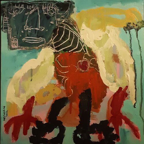 Ma reflexion spirituelle by Ronnie NEMORIN, Painting for Sale on Select