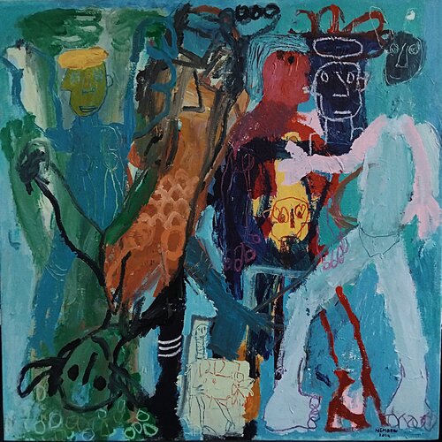 Hyper Résilience by Ronnie NEMORIN, Painting for Sale on Select