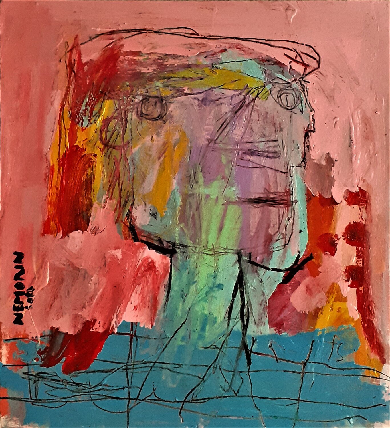 Sans titre Ronnie NEMORIN Original painting for sale