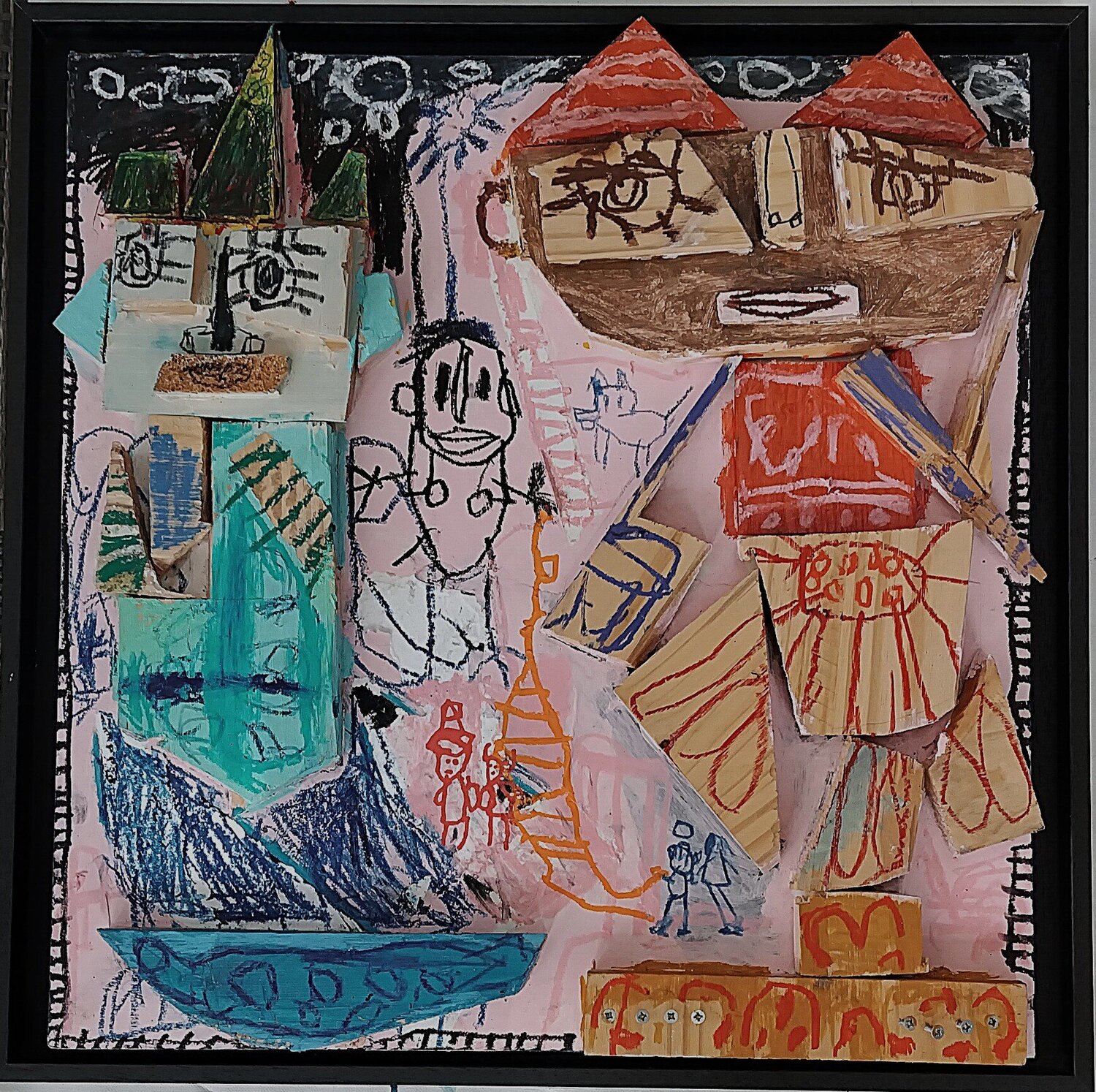 Cours des Troubadours Ronnie NEMORIN Original painting for sale