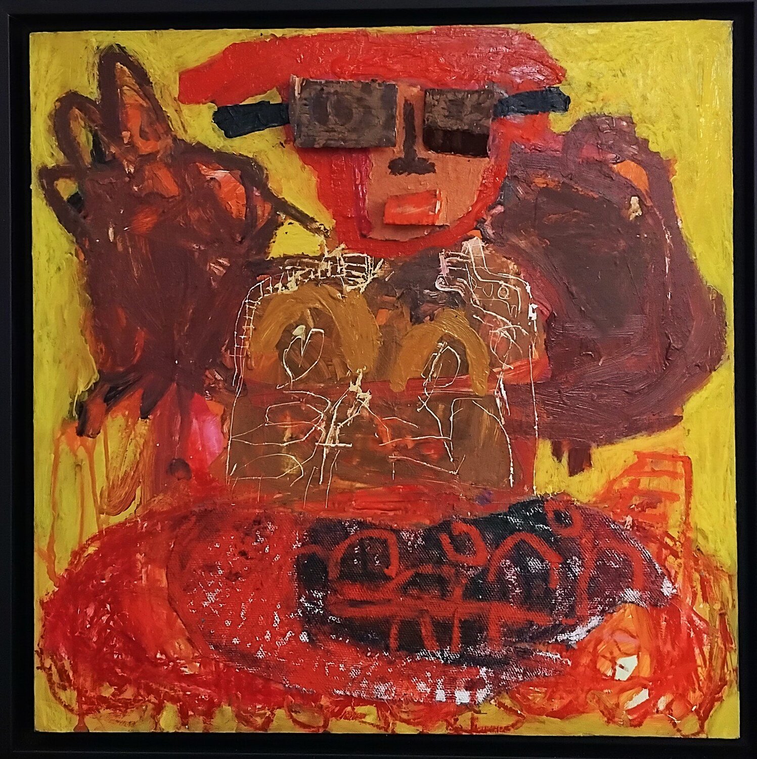 Respiration Triscupide Ronnie NEMORIN Original painting for sale