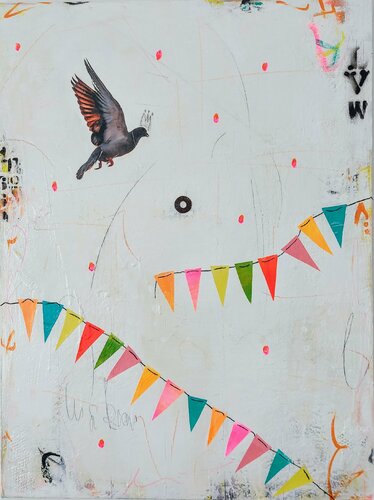 Envie d'être un oiseau ? by Maryline Lemaitre, Painting for Sale on Select