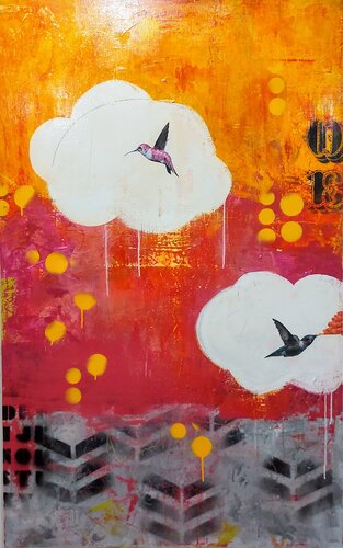L'échappée belle I by Maryline Lemaitre, Painting for Sale on Select
