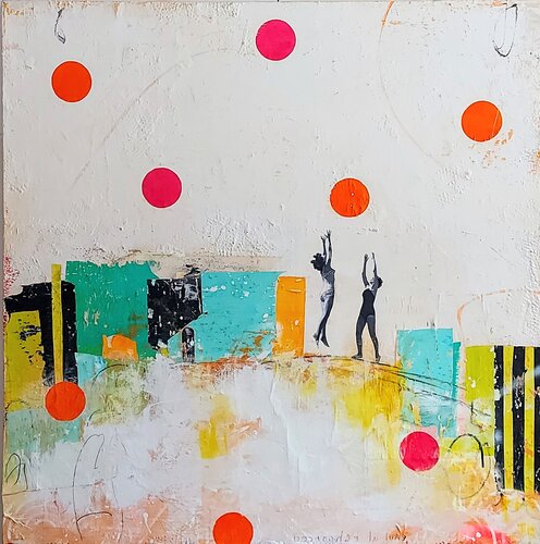Décrocher la lune by Maryline Lemaitre, Painting for Sale on Select