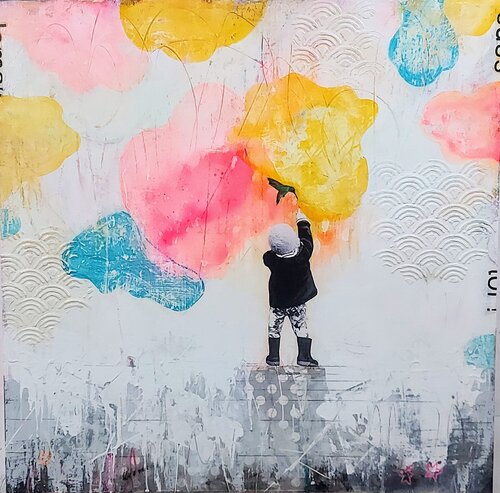 Jamais sans toi by Maryline Lemaitre, Painting for Sale on Select