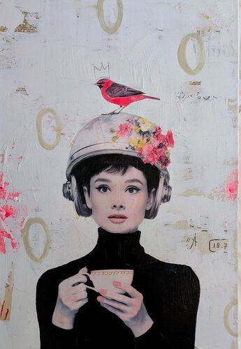 The lady by Maryline Lemaitre, Painting for Sale on Select