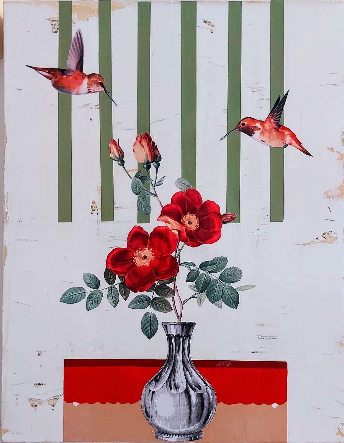Le vase Maryline Lemaitre Original painting for sale