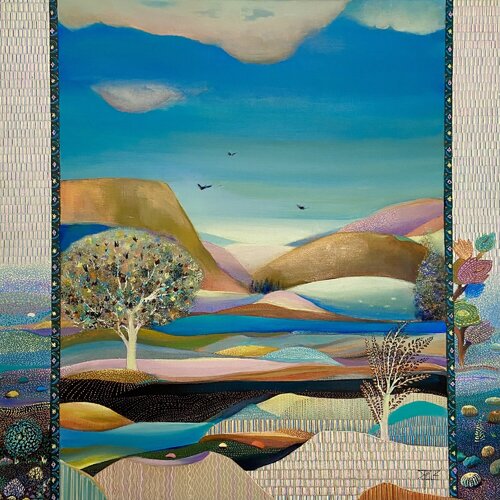Ondulations by Sylvie Poupé, Painting for Sale on Select