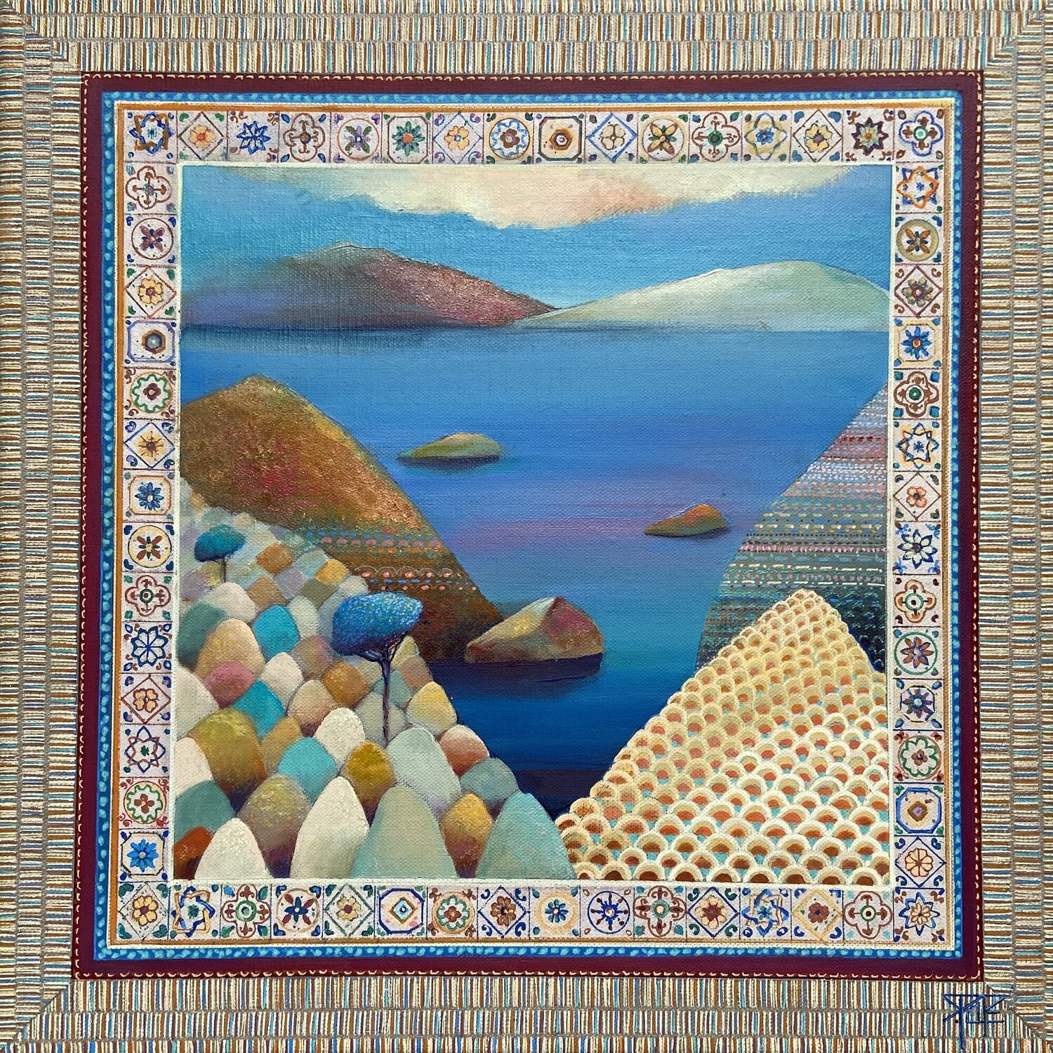 Mosaïque Sylvie Poupé Original painting for sale