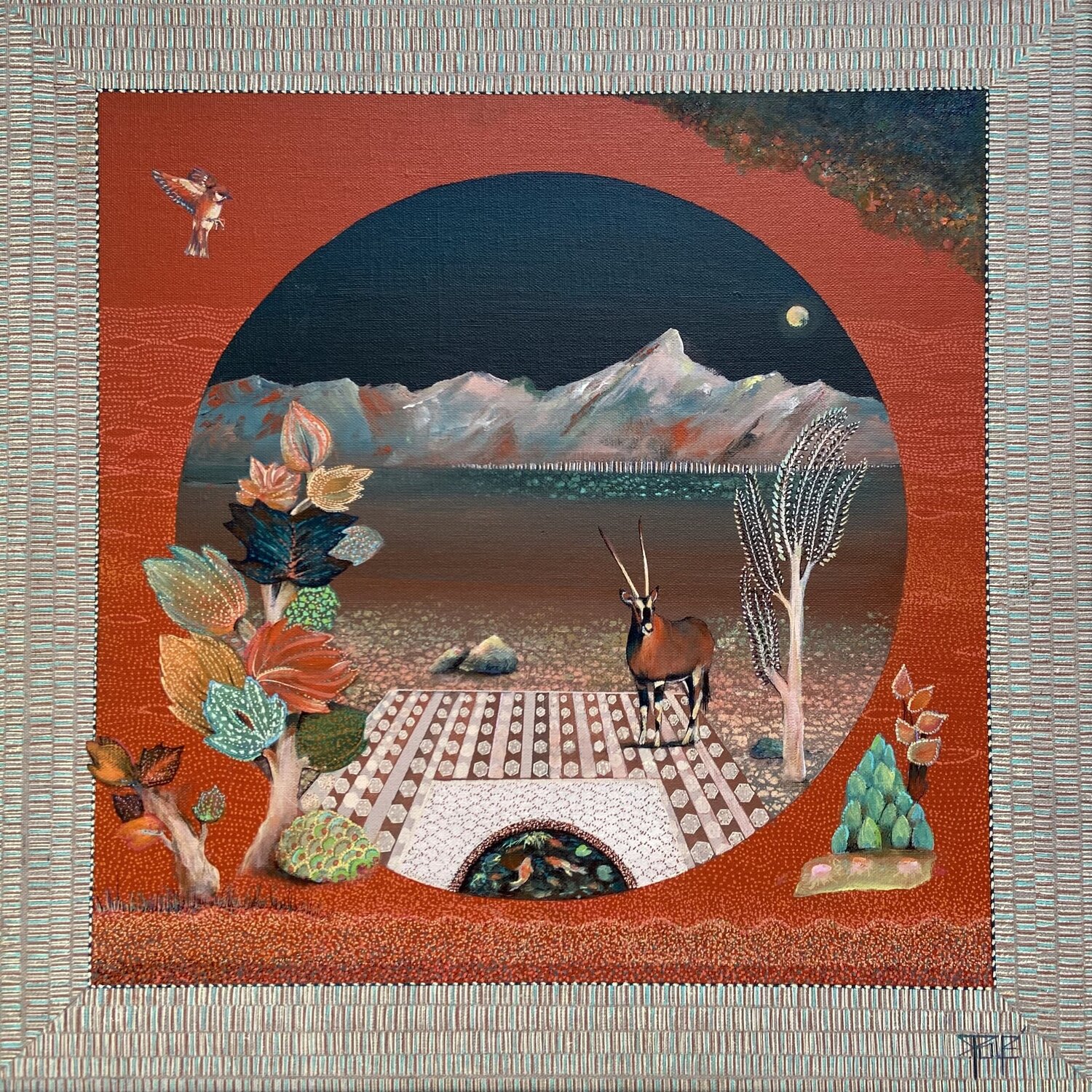 Oryx Sylvie Poupé Original painting for sale