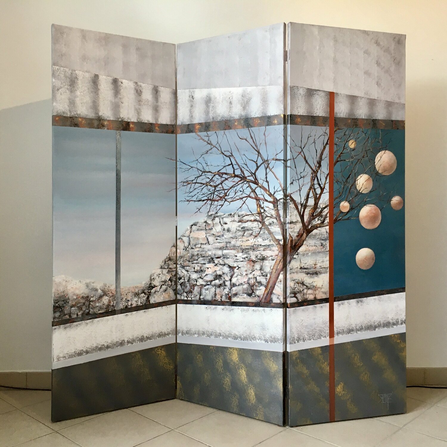 Panorama Sylvie Poupé Original painting for sale