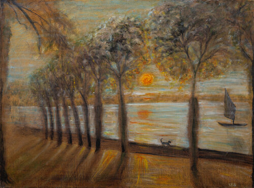 Sunset by Tanya Bilous, Painting for Sale on Select