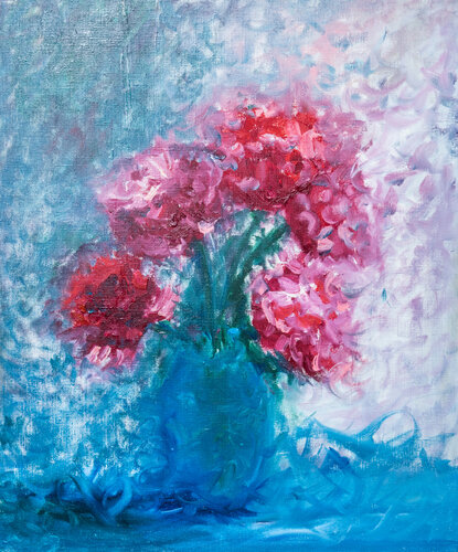 Peonies by Tanya Bilous, Painting for Sale on Select