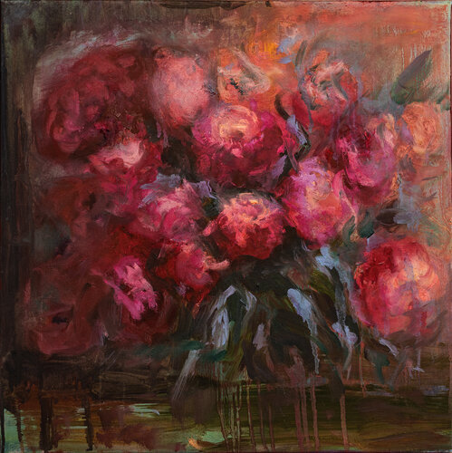 Favourite Peonies by Tanya Bilous, Painting for Sale on Select