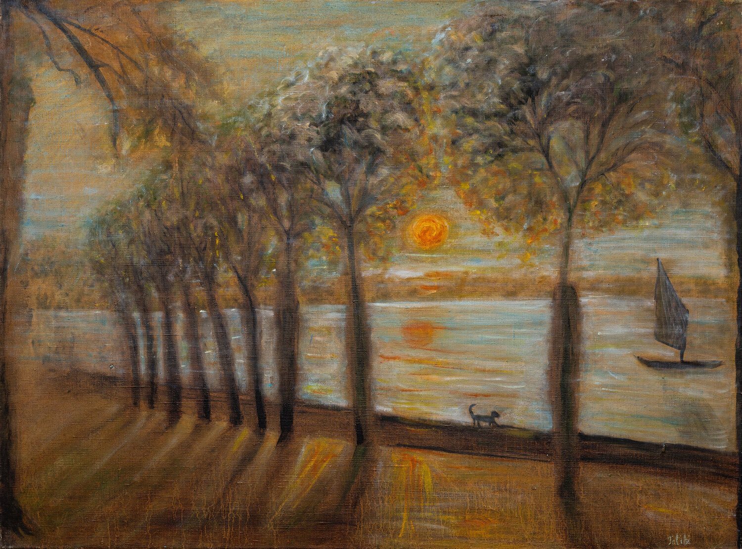 Sunset Tanya Bilous Original painting for sale