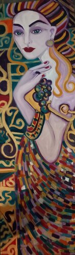 la dame de s Vignes by Zigou, Painting for Sale on Select