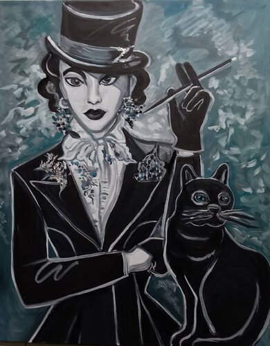 Lady Dandy by Zigou, Painting for Sale on Select