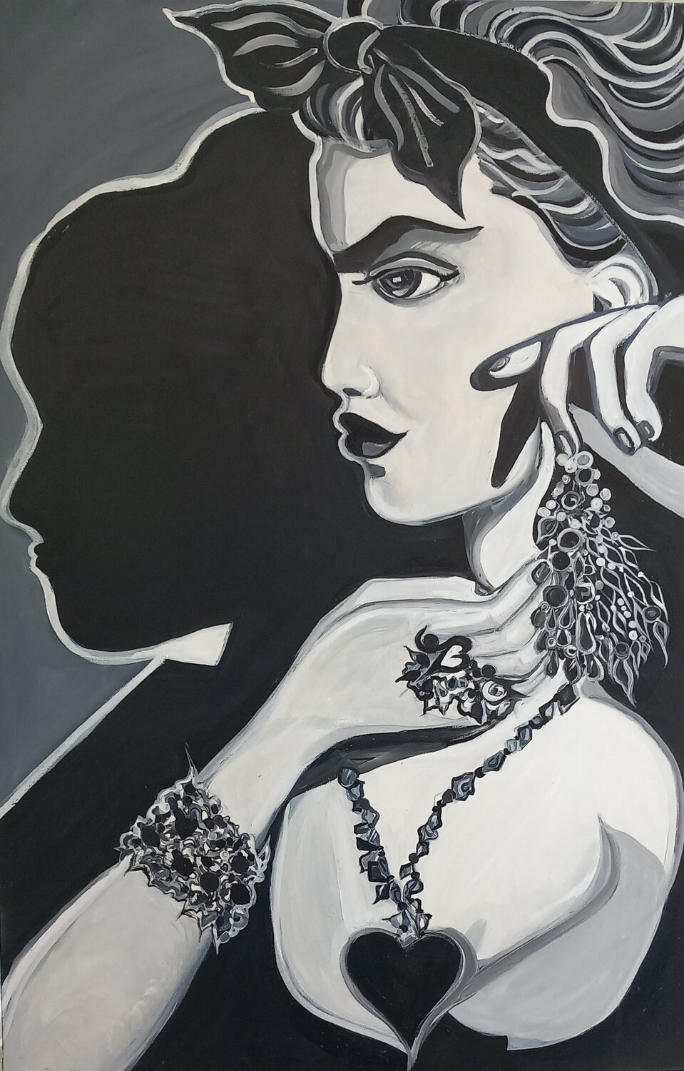 LA PARURE Zigou Original painting for sale