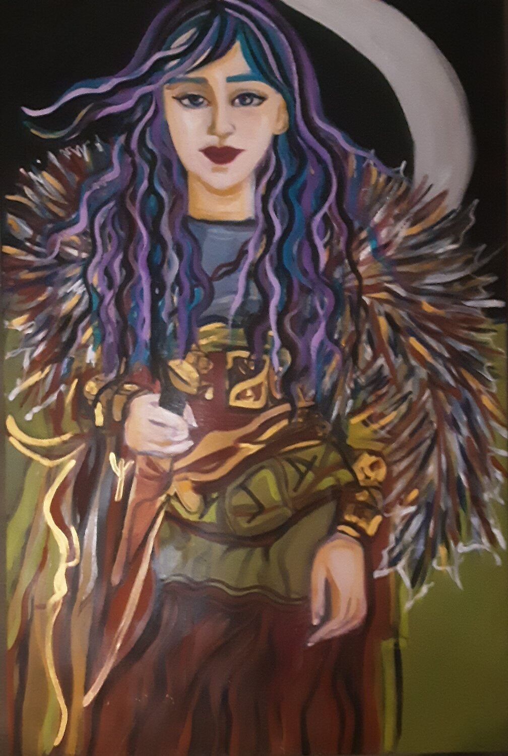 MOONLIGHT SHADOW Zigou Original painting for sale