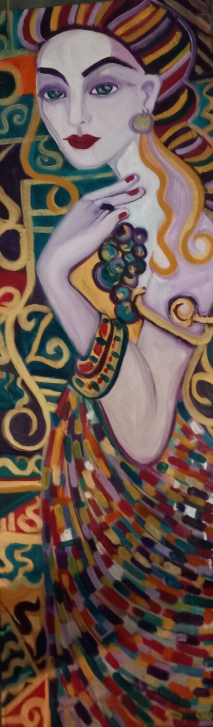 la dame de s Vignes Zigou Original painting for sale