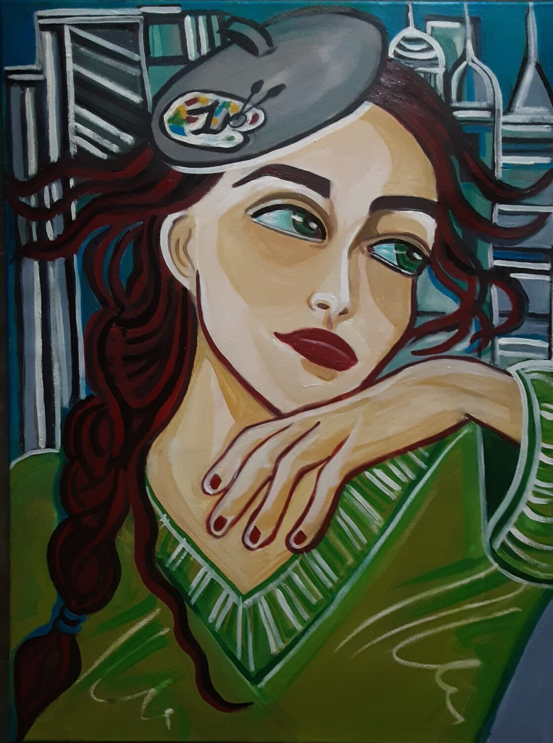 happy days in New-York Zigou Original painting for sale