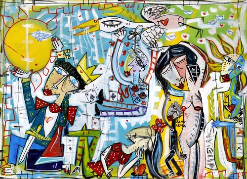 Il Re Sole e la Bellezza by Alessandro Siviglia, Painting for Sale on Select