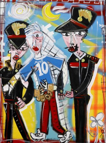 L'Arresto di Napoli by Alessandro Siviglia, Painting for Sale on Select