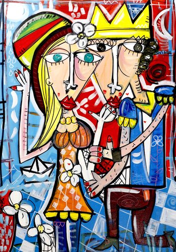 Lasciami Guardare Gli Occhi Tuoi by Alessandro Siviglia, Painting for Sale on Select