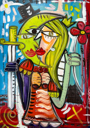 La Coraggiosa by Alessandro Siviglia, Painting for Sale on Select